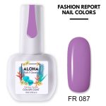 Ημιμόνιμο βερνίκι ALOHA 15ml - Χρώμα: FR 087 (Cashmere Rose / Μωβ Ροζ παστέλ)