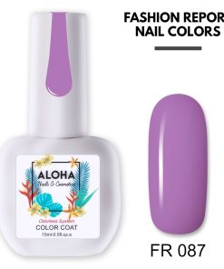 Ημιμόνιμο βερνίκι ALOHA 15ml - Χρώμα: FR 087 (Cashmere Rose / Μωβ Ροζ παστέλ)