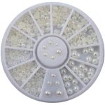 Ρόδα Nail Art με σαμπανιζέ πέρλες - 6 μεγέθη