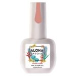 RUBBER BASE ALOHA 15ml - Nail Repair Gel / Θεραπεία Ημιμόνιμου με πρωτεΐνες & χρώμα - Dark Nude - Image 4