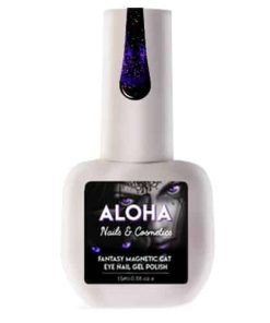 Μεταλλικά Ημιμόνιμα βερνίκια ALOHA Fantasy Cat Eye 15ml - FC 007 / Μωβ