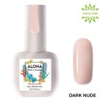 RUBBER BASE ALOHA 15ml - Nail Repair Gel / Θεραπεία Ημιμόνιμου με πρωτεΐνες & χρώμα - Dark Nude
