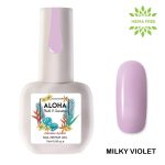RUBBER BASE ALOHA 15ml - Nail Repair Gel / Θεραπεία Ημιμόνιμου με πρωτεΐνες & χρώμα - Milky Violet