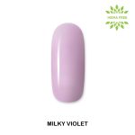 RUBBER BASE ALOHA 15ml - Nail Repair Gel / Θεραπεία Ημιμόνιμου με πρωτεΐνες & χρώμα - Milky Violet - Image 3