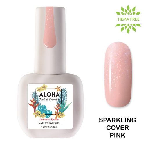 RUBBER BASE ALOHA  15ml - Nail Repair Gel / Θεραπεία Ημιμόνιμου με πρωτεΐνες & χρώμα - Dark Nude - Image 15