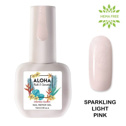 RUBBER BASE ALOHA  15ml - Nail Repair Gel / Θεραπεία Ημιμόνιμου με πρωτεΐνες & χρώμα - Dark Nude - Image 17