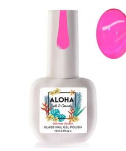 Ημιμόνιμο βερνίκι Aloha Glass Gel 15ml - Χρώμα GL 09 Διάφανο Magenta
