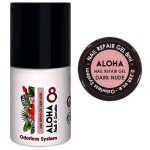 RUBBER BASE ALOHA 8ml - Nail Repair Gel / Rubber Base για θεραπεία νυχιών, ενισχυμένη με πρωτεΐνες - Χρώμα: Dark Nude