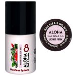 RUBBER BASE ALOHA 8ml - Nail Repair Gel / Rubber Base για θεραπεία νυχιών, ενισχυμένη με πρωτεΐνες - Χρώμα: Light Pink