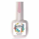 RUBBER BASE ALOHA 15ml - Nail Repair Gel / Θεραπεία Ημιμόνιμου με πρωτεΐνες & χρώμα - Sparkling Cover Pink - Image 4
