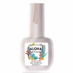 RUBBER BASE ALOHA 15ml - Nail Repair Gel / Θεραπεία Ημιμόνιμου με πρωτεΐνες & χρώμα - Sparkling Light Pink - Image 4