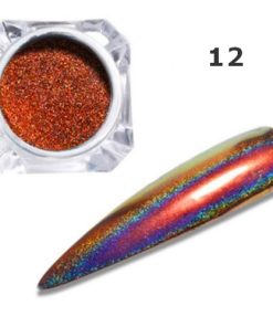 Σκόνη Nail Art Design Holographic Mirror Chrome Chameleon Effect 0.2gr - 12 / ALOHA Nails & Cosmetics