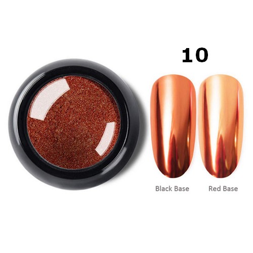 Σκόνη Nail Art Design Metallic Mirror Chrome Effect 0.5gr – 10 / ALOHA Nails & Cosmetics - Image 2