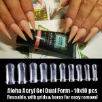 Aloha Acryl Gel Dual Forms με πλέγμα & λαβές για εύκολη αφαίρεση / 10x10τμχ. - Image 2