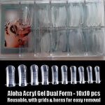 Aloha Acryl Gel Dual Forms με πλέγμα & λαβές για εύκολη αφαίρεση / 10x10τμχ. - Image 3