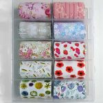 Κασετίνα 10τμχ Foil Stickers για σχέδια νυχιών - 4x120cm / Set 24