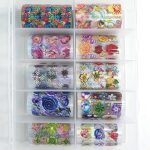 Κασετίνα 10τμχ Foil Stickers για σχέδια νυχιών - 4x120cm / Set 25