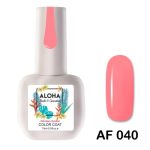 Ημιμόνιμο βερνίκι ALOHA 15ml - Color Coat AF 040 / Χρώμα: Ροζ Κοραλί (Coral Pink)