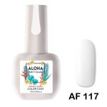 Ημιμόνιμο βερνίκι ALOHA 15ml - Color Coat AF 117 / Χρώμα: Λευκό (White)