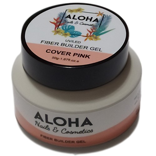 Fiber Builder Gel 15g – ALOHA Nails & Cosmetics / Χρώμα: Cover Pink (Ροζ καμουφλάζ) - Image 2