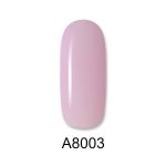 Ημιμόνιμο βερνίκι ALOHA 8ml – Color Coat A8003 / Χρώμα: Ροζ Κουφετί Γαλλικού (French Baby Pink) - Image 2