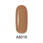 Ημιμόνιμο βερνίκι ALOHA 8ml – Color Coat A8016 / Χρώμα: Nude Φουντουκί (Hazelnut Nude) - Image 2