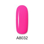 Ημιμόνιμο βερνίκι ALOHA 8ml – Color Coat A8032 / Χρώμα: Φούξια Ροζ (Fuchsia Pink) - Image 2