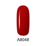 Ημιμόνιμο βερνίκι ALOHA 8ml – Color Coat A8048 / Χρώμα: Κόκκινο Ροδί (Strawberry Red) - Image 2