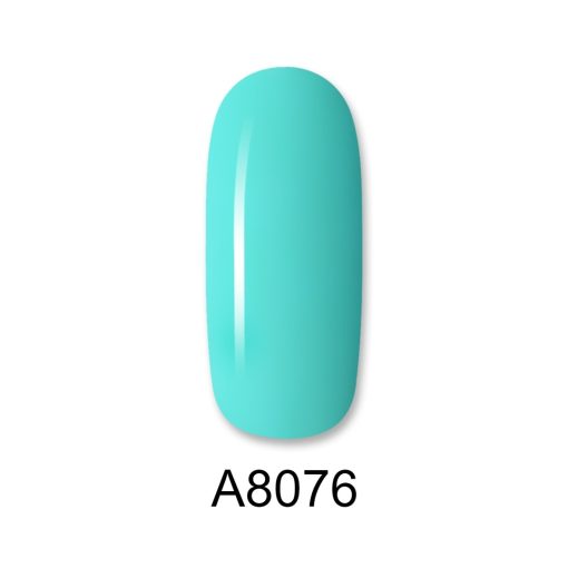 Ημιμόνιμο βερνίκι ALOHA 8ml – Gel Polish A8076 / Χρώμα: Τιρκουάζ (Turquoise) - Image 2