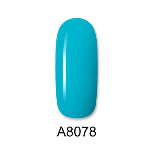 Ημιμόνιμο βερνίκι ALOHA 8ml – Gel Polish A8078 / Χρώμα: Σκούρο γαλάζιο (Light Blue) - Image 2