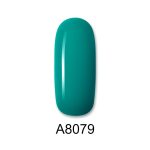 Ημιμόνιμο βερνίκι ALOHA 8ml – Color Coat A8079 / Χρώμα: Σμαραγδί (Emerald Green) - Image 2