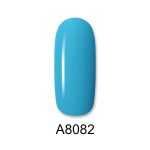 Ημιμόνιμο βερνίκι ALOHA 8ml – Color Coat A8082 / Χρώμα: Γαλαζο-πράσινο (Blue Turqoise) - Image 2