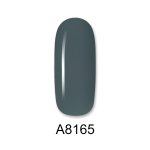Ημιμόνιμο βερνίκι ALOHA 8ml – Color Coat A8165 / Χρώμα: Eucalyptus green gray (Γκριζοπράσινο σκούρο) - Image 2