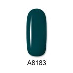 Ημιμόνιμο βερνίκι ALOHA 8ml – Color Coat A8183 / Χρώμα: Forest Green (Πράσινο του δάσους) - Image 2