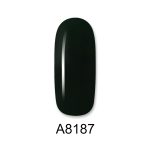 Ημιμόνιμο βερνίκι ALOHA 8ml – Color Coat A8187 / Χρώμα: Dark Cypress Green (Σκούρο Κυπαρισσί) - Image 2
