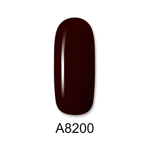 Ημιμόνιμο βερνίκι ALOHA 8ml – Gel Polish A8200 / Χρώμα: Dark Redish Brown (Σκούρο καφέ-κόκκινο) - Image 2