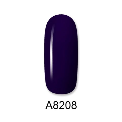 Ημιμόνιμο βερνίκι ALOHA 8ml – Gel Polish A8208 / Χρώμα: Midnight Indigo Blue (Μπλε μωβ σκούρο) - Image 2