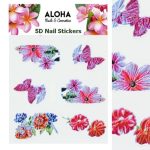 5D Stickers με ανάγλυφα Λουλούδια & Φύλλα / Aloha Nails & Cosmetics - 032