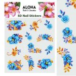5D Stickers με ανάγλυφα Λουλούδια & Φύλλα / Aloha Nails & Cosmetics - 034