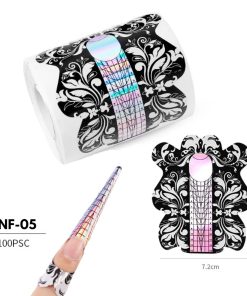 Αυτοκόλλητες φόρμες Butterfly 7.2x9cm για Nail Extension / 100 τμχ