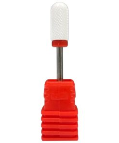 Κεραμικό Φρεζάκι κόκκινο για Αφαίρεση Ημιμόνιμου, Gel & Acryl Gel, σε σχήμα βαρελάκι