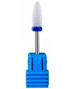 Κεραμικό Φρεζάκι μπλε για Αφαίρεση Τεχνητών Νυχιών Gel & Acryl Gel, σε σχήμα Κουκουνάρι