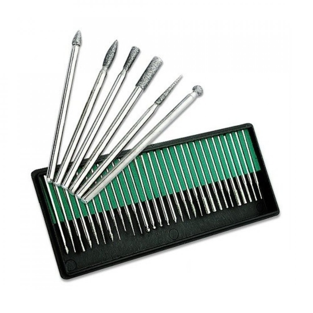 color-experts-gr-nail-drill-bits-set-30pcx Διαμαντόφρεζες επωνυχίων για τροχό νυχιών - Σετ 30 τμχ - Image 1