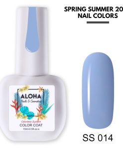 Ημιμόνιμο βερνίκι ALOHA 15ml – Χρώμα: SS 014 / Light Denim Blue