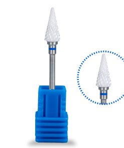 Κεραμικό Φρεζάκι Μπλε για Αφαίρεση Gel & Acryl Gel σε κωνικό σχήμα με μυτερό άκρο