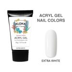 Aloha Acryl Gel UV/LED 30 gr - Extra White (Ασβέστης)