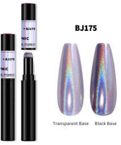 Magic Mirror Powder Pen / BJ 175 – Holo Silver (Ασημί Holo)