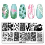 Μεταλλική Πλακέτα με Στάμπες για Σχέδια Νυχιών 12x6cm / ASP-022