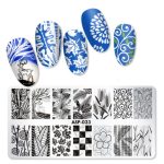 Μεταλλική Πλακέτα με Στάμπες για Σχέδια Νυχιών 12x6cm / ASP-023