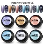 UV/LED Metal Mirror Drawing Gel 8ml σε 6 Μεταλλικές Αποχρώσεις / ALOHA Nails & Cosmetics